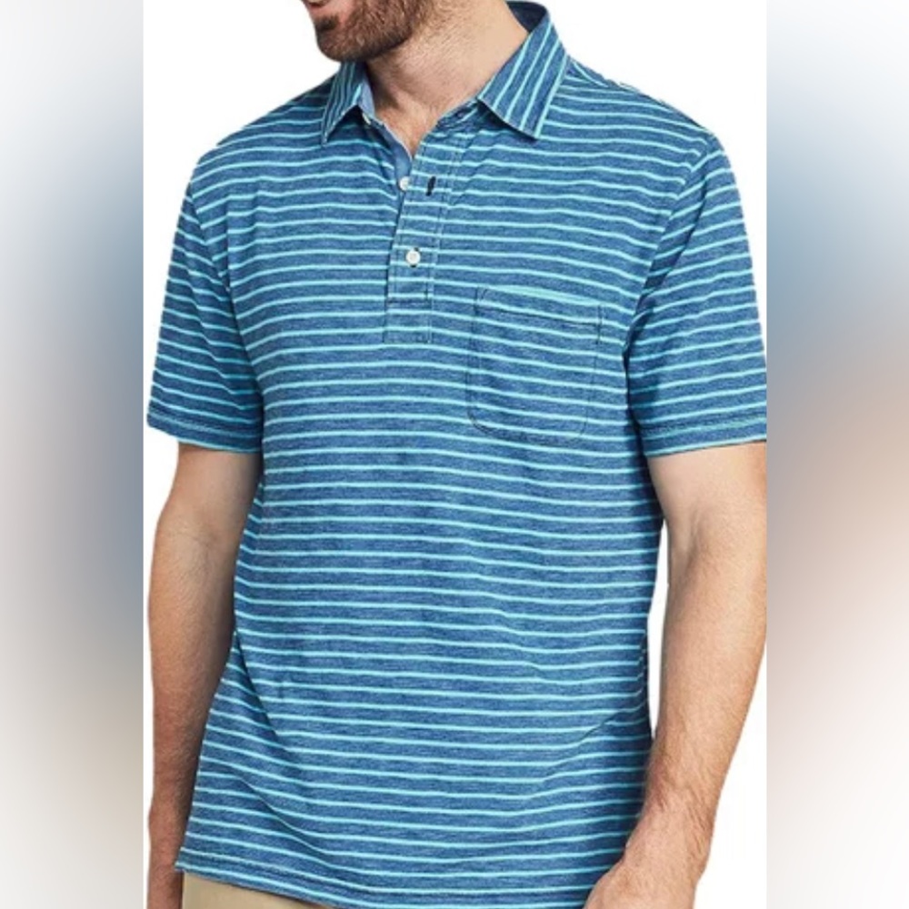 FAHERTY STRIPED POLO SMALL